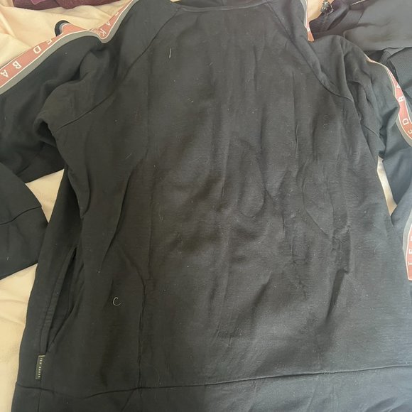 Ted Baker Yinzie black pink hooded sweatshirt size 4 like new condition! - Picture 9 of 10
